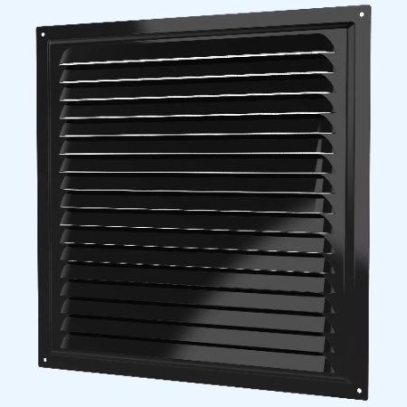 3030МЭ Black (черный) ERA Решетка вентиляционная МЭ сетка 300х300 окраш.сталь